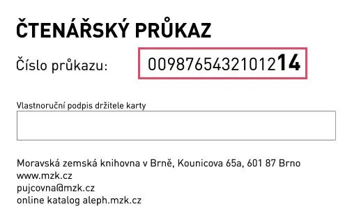 MZK průkazka MZK průkazka